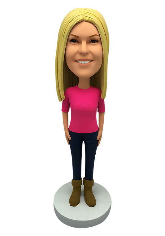 Boots Girl Custom Bobblehead-3