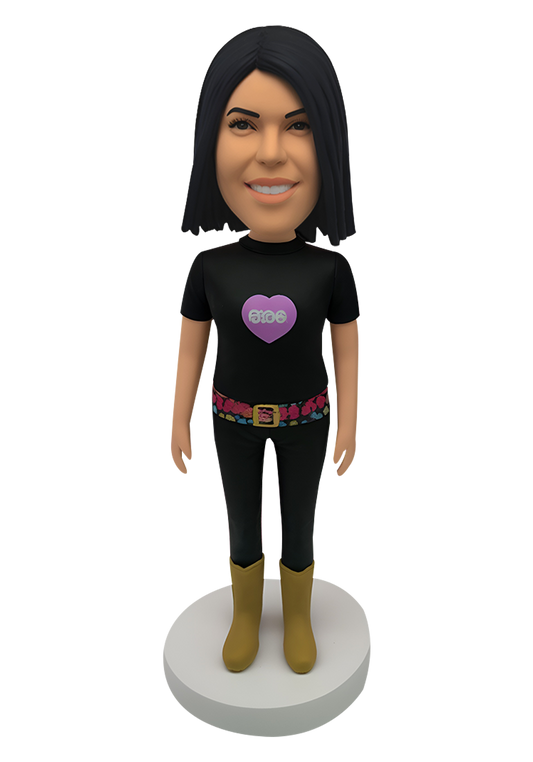 Boots Girl Custom Bobblehead-8