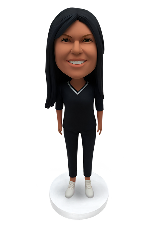 Casual Woman Custom Bobblehead-3