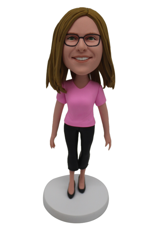 Casual Woman Custom Bobblehead
