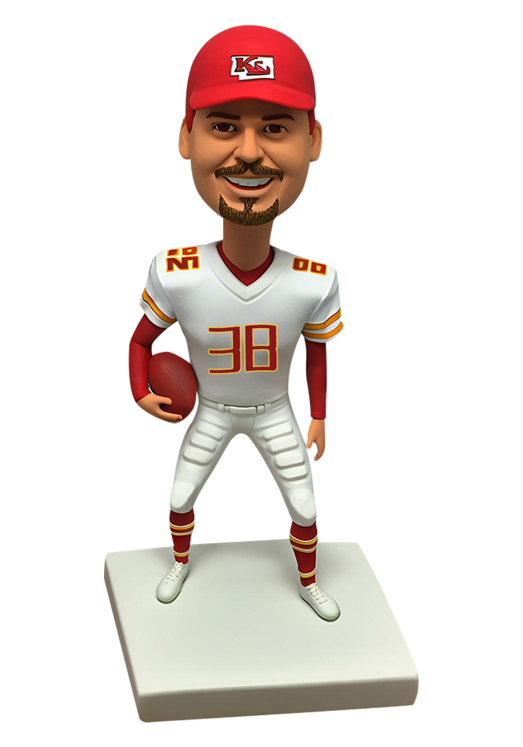 Chiefs Football Buddy Custom Bobblehead-1