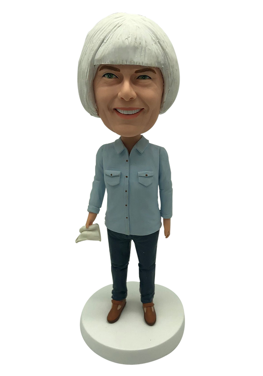 Cleaner Lady Custom Bobblehead