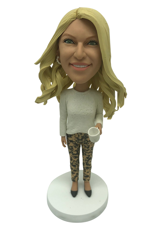 Coffee Girl Custom Bobblehead