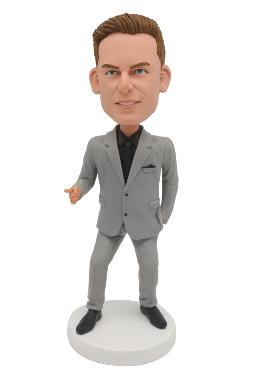 Confident Man Custom Bobblehead-4