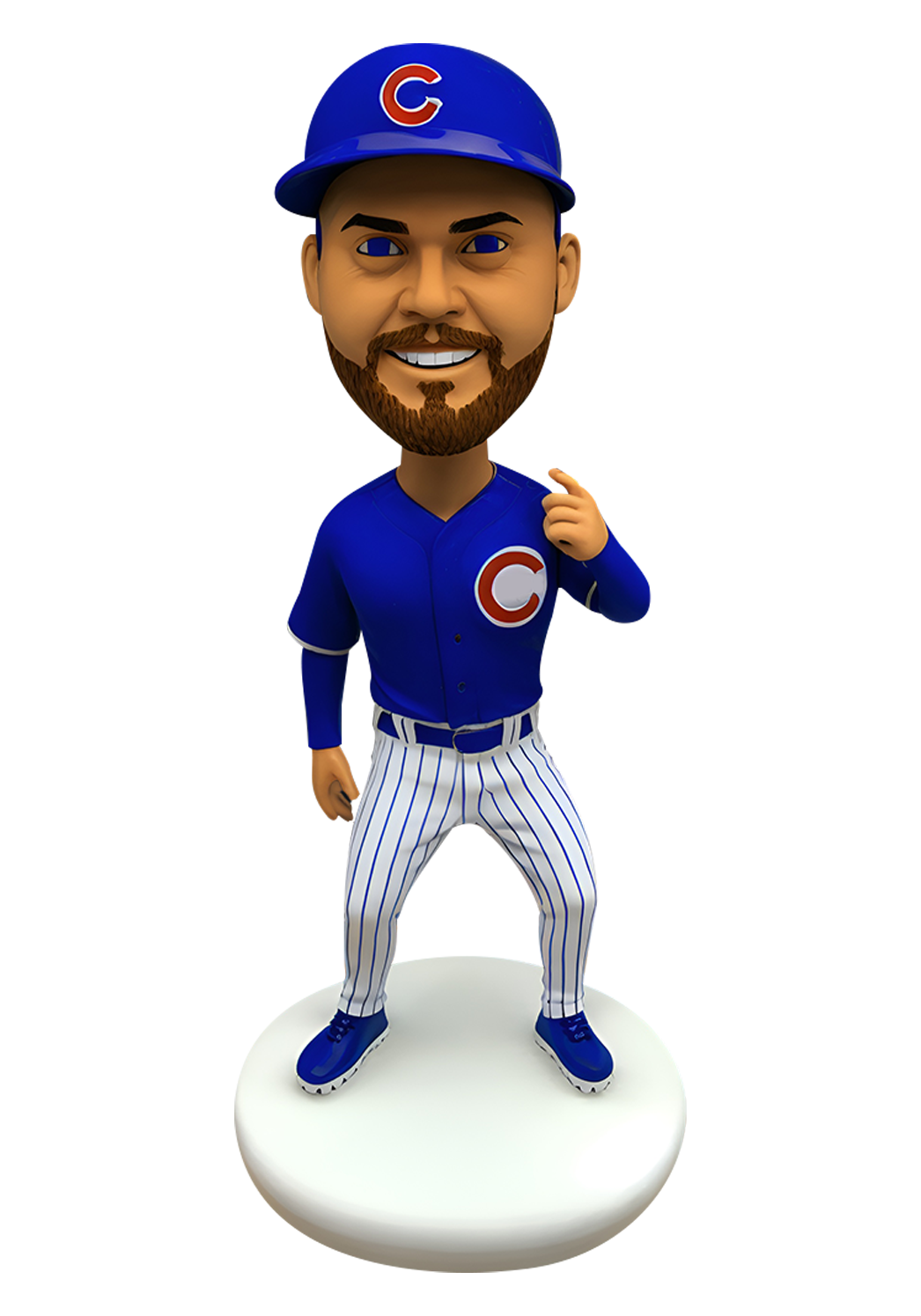Cubs Baseball Man Custom Bobblehead-1