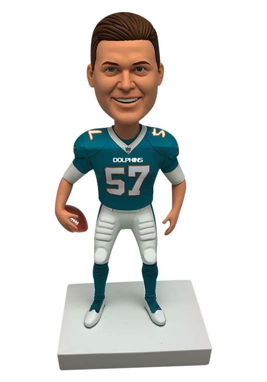 Dolphins Football Buddy Custom Bobblehead-1