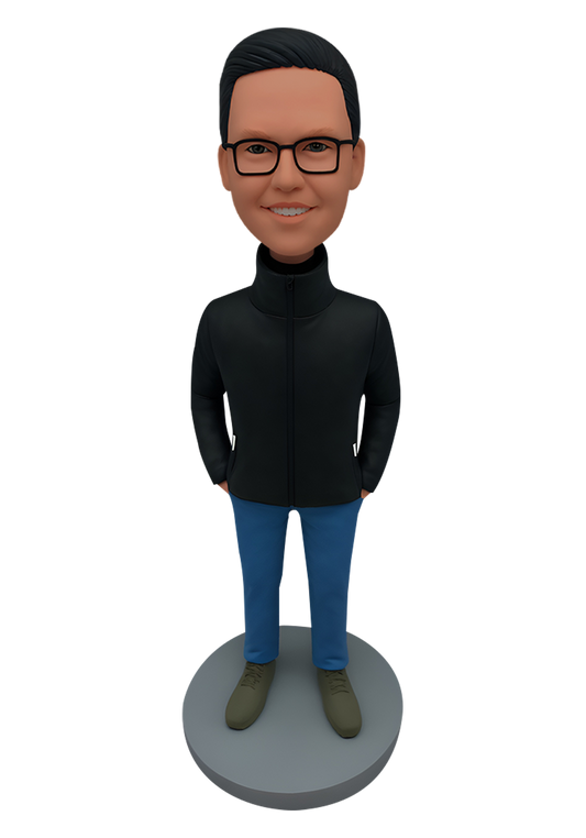 Down Jacket Man Custom Bobblehead-4