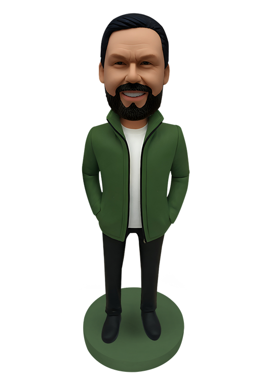 Down Jacket Man Custom Bobblehead-7
