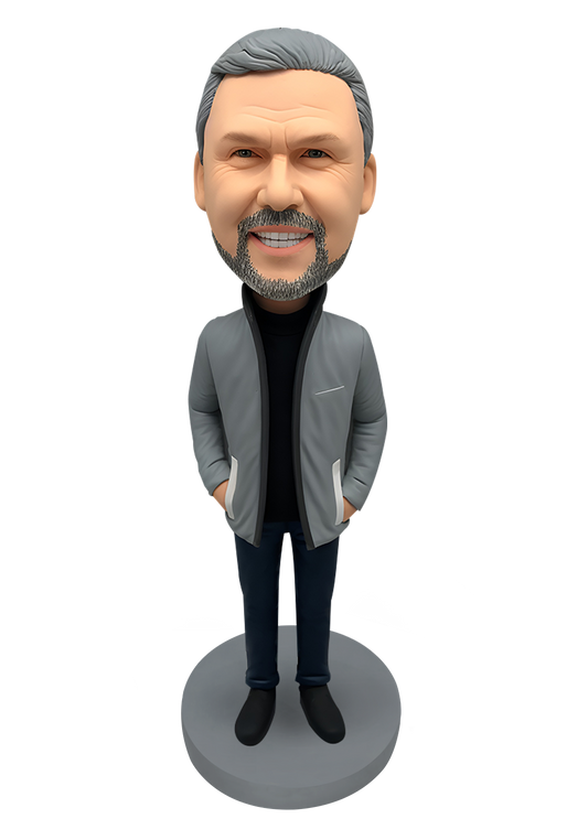 Down Jacket Man Custom Bobblehead-9