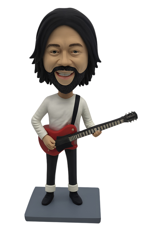 Electronic Guitar Player Custom Bobblehead
