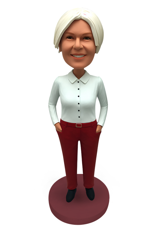 Elegant Woman Custom Bobblehead-14