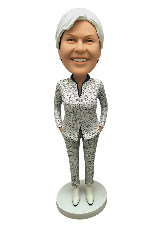 Elegant Woman Custom Bobblehead-17