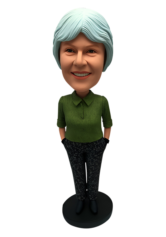 Elegant Woman Custom Bobblehead-4
