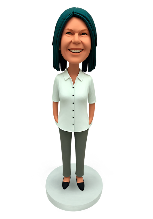 Elegant Woman Custom Bobblehead-5