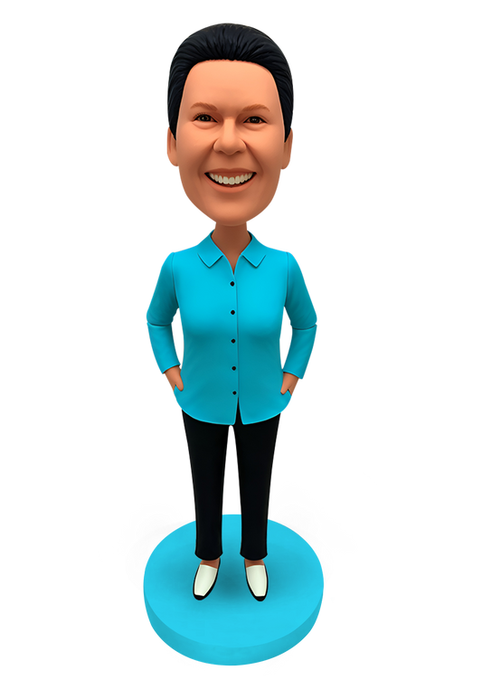 Elegant Woman Custom Bobblehead-6