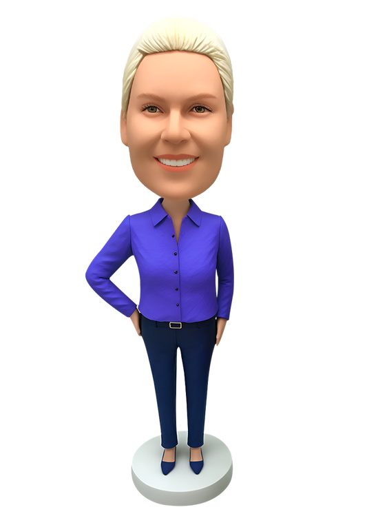 Elegant Woman Custom Bobblehead-7