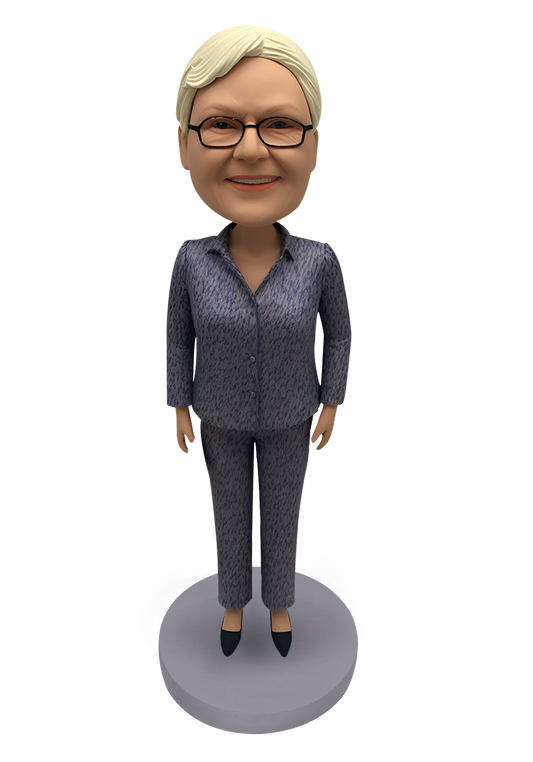 Elegant Woman Custom Bobblehead-9