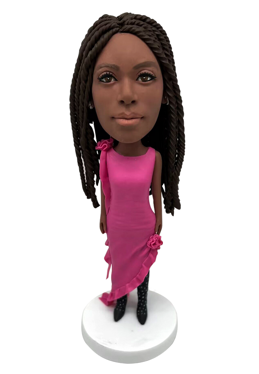 Evening Dress Lady Custom Bobblehead