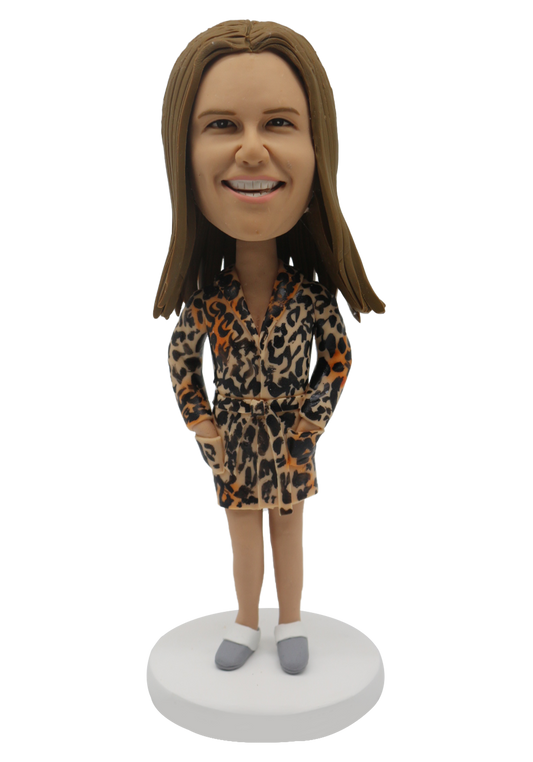 Fashion Pajamas Lady Custom Bobblehead