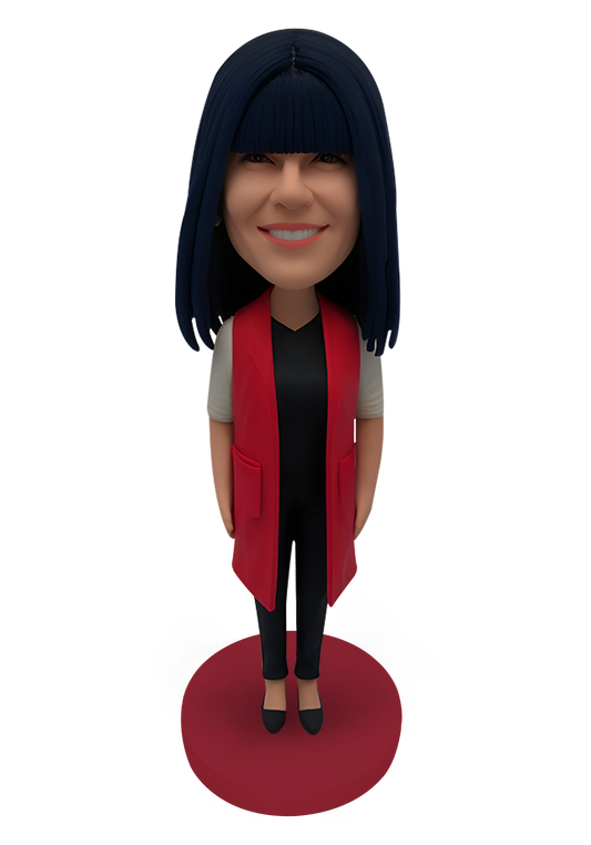 Fashional Woman Custom Bobblehead-5