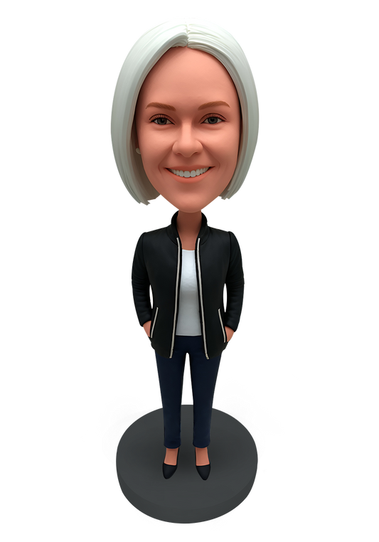 Fashional Woman Custom Bobblehead-8