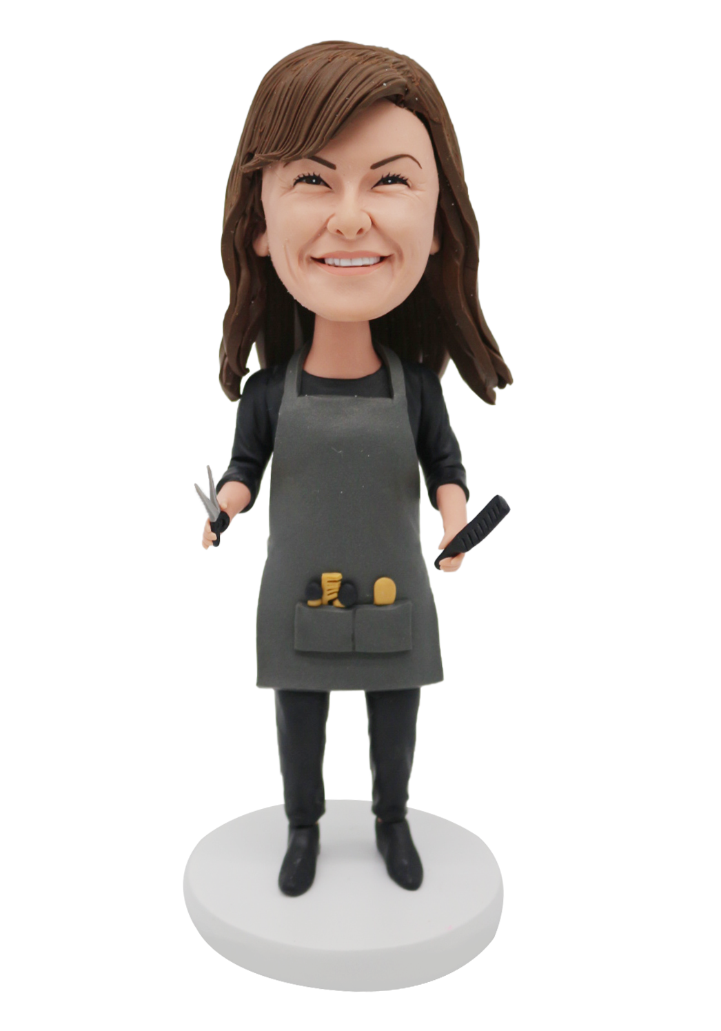 Female Barber Custom Bobblehead