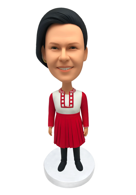 Female in Croatia Traditional Outfit-3