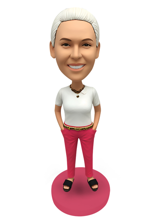 Female in Sandals Custom Bobblehead-4