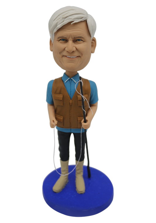 Fishing Man Custom Bobblehead
