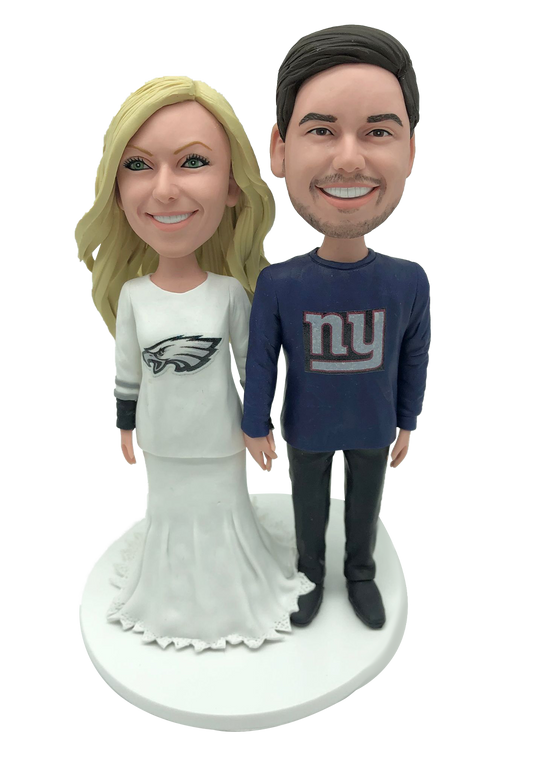Football Fan Wedding Bobbleheads-2
