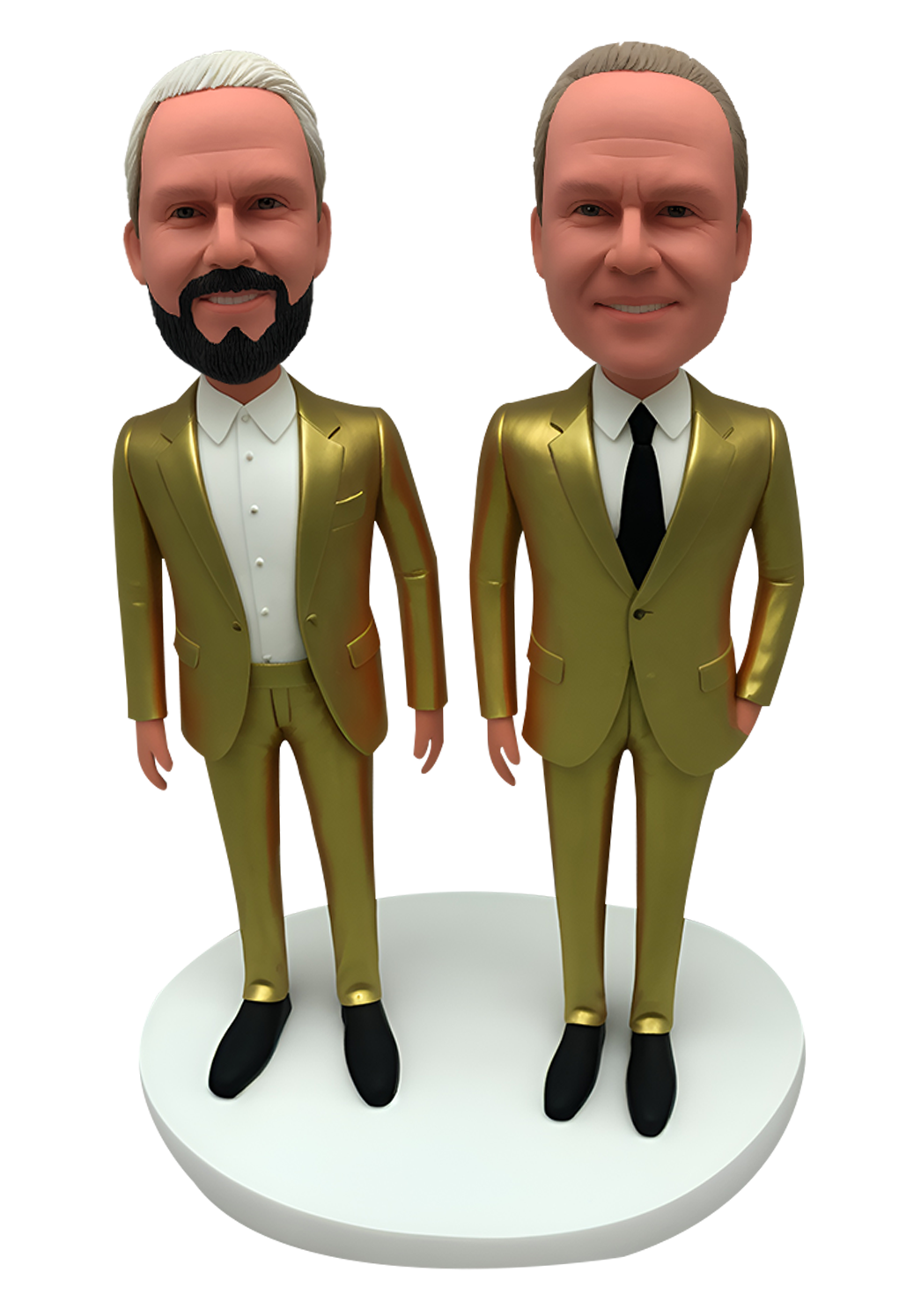 Gold Suit Buddies Custom Bobbleheads