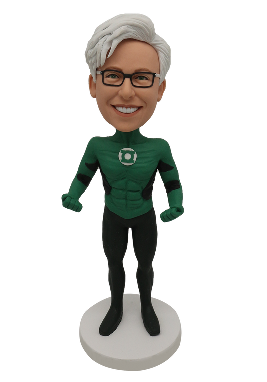 Green Hero Custom Bobblehead