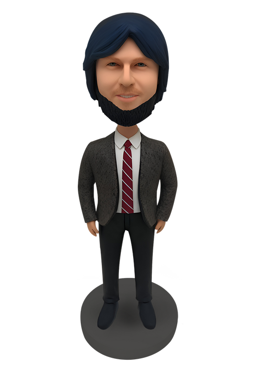 Grey Suit Custom Bobblehead-3