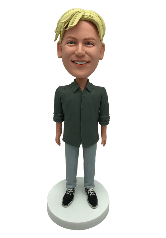 Handsome Boy Custom Bobblehead