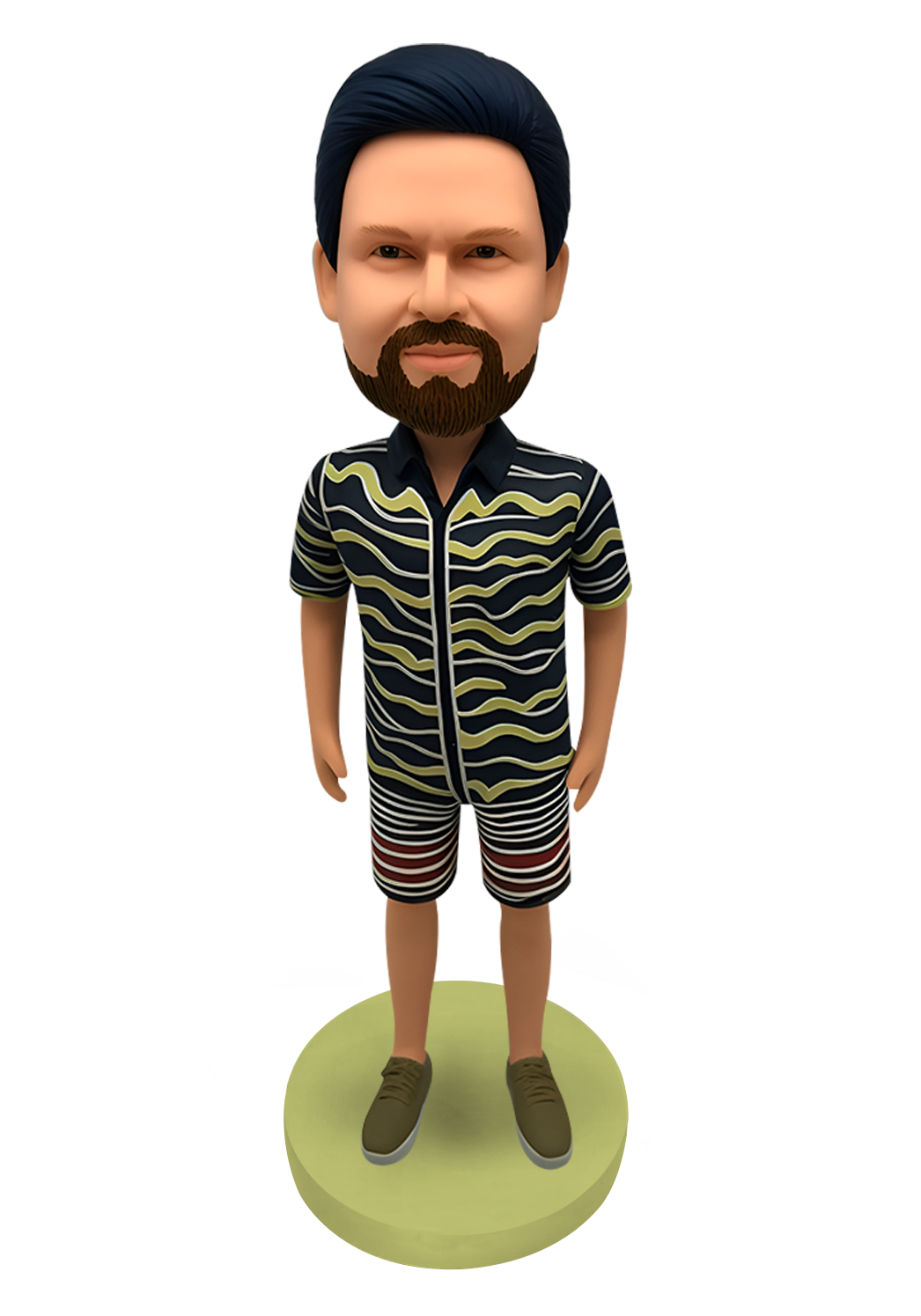 Hawaiian Shirt Man Custom Bobblehead-5