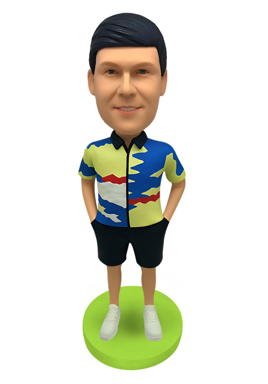 Hawaiian Shirt Man Custom Bobblehead-8