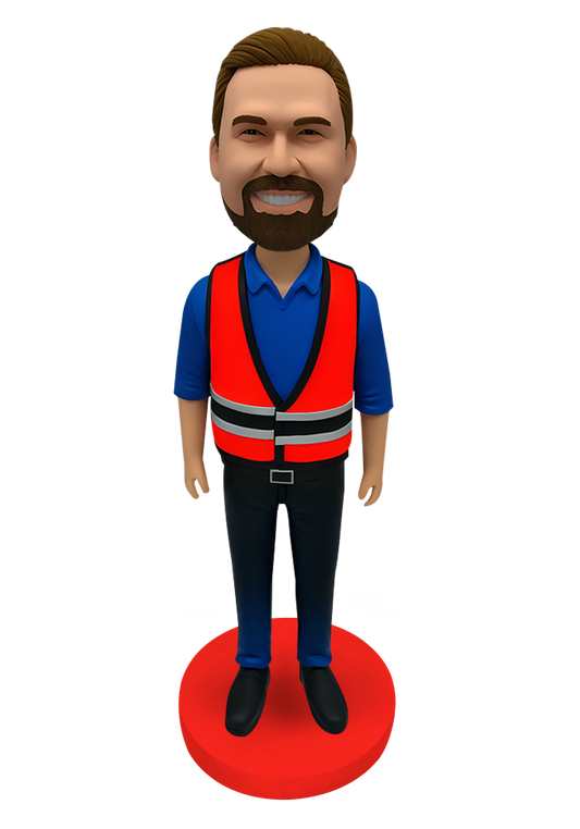 Hi-Vis Safety Vest Custom Bobblehead-12