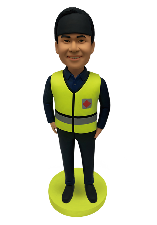 Hi-Vis Safety Vest Custom Bobblehead-5