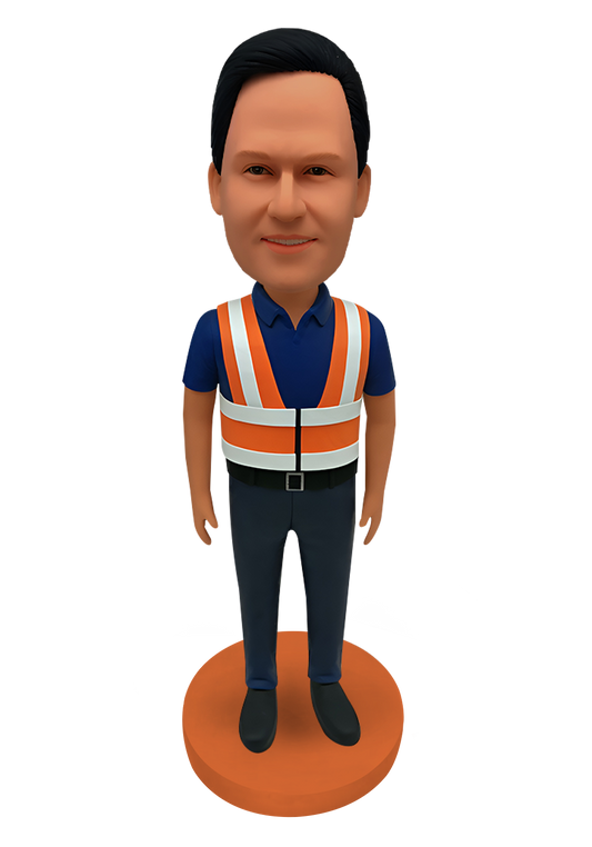 Hi-Vis Safety Vest Custom Bobblehead-7