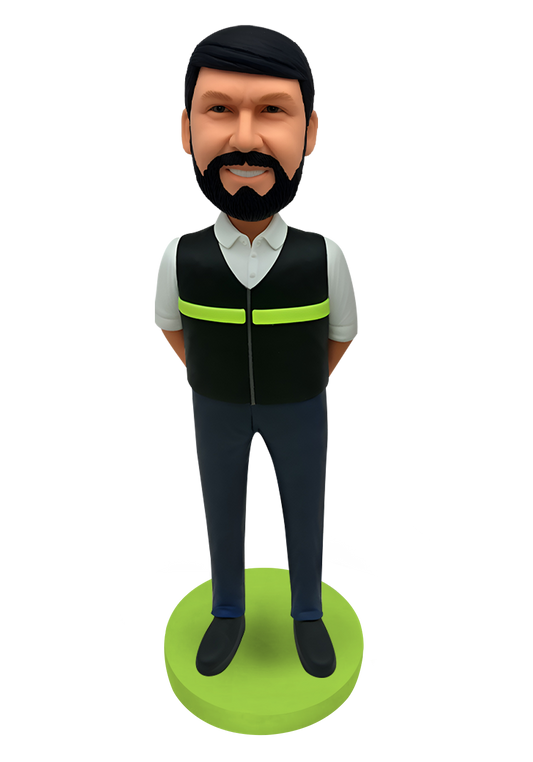 Hi-Vis Safety Vest Custom Bobblehead-8
