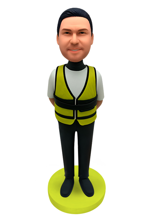 Hi-Vis Safety Vest Custom Bobblehead-9