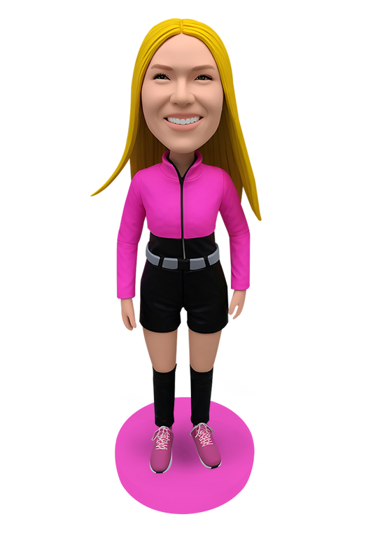 Hiking Girl Custom Bobblehead-11