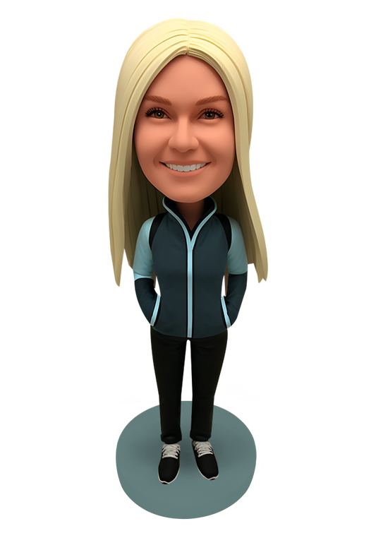 Hiking Girl Custom Bobblehead-13