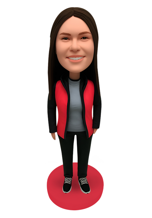 Hiking Girl Custom Bobblehead-14