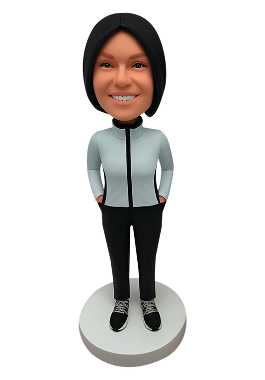 Hiking Girl Custom Bobblehead-17
