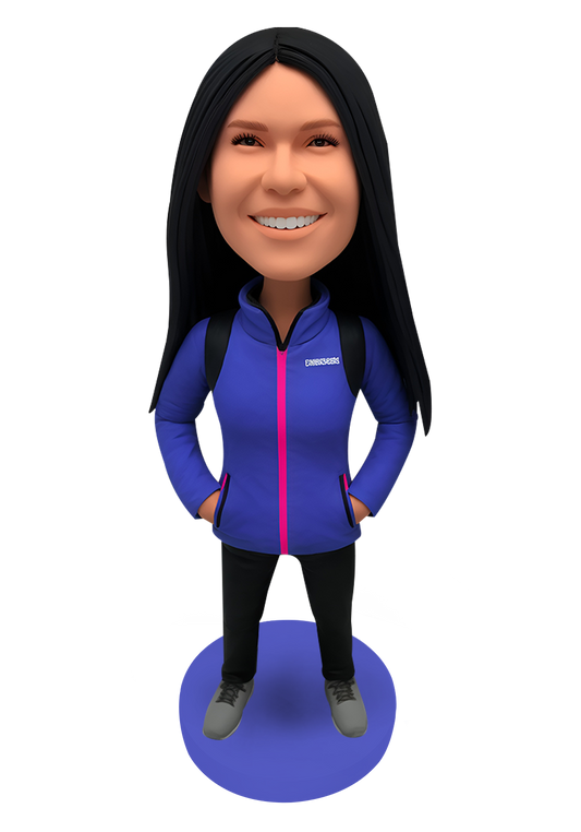 Hiking Girl Custom Bobblehead-19