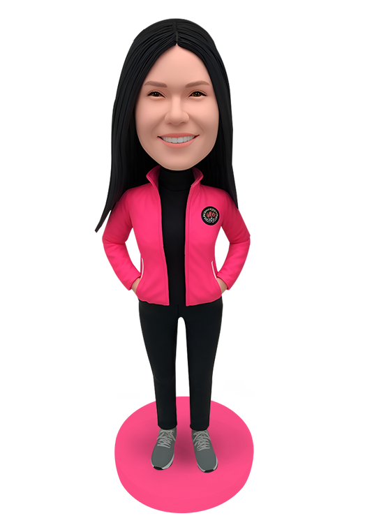 Hiking Girl Custom Bobblehead-7