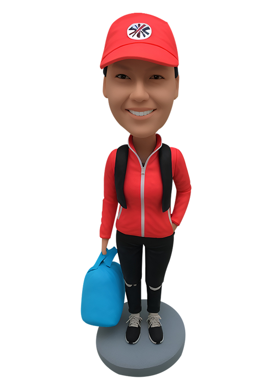 Hiking Girl Custom Bobblehead-8