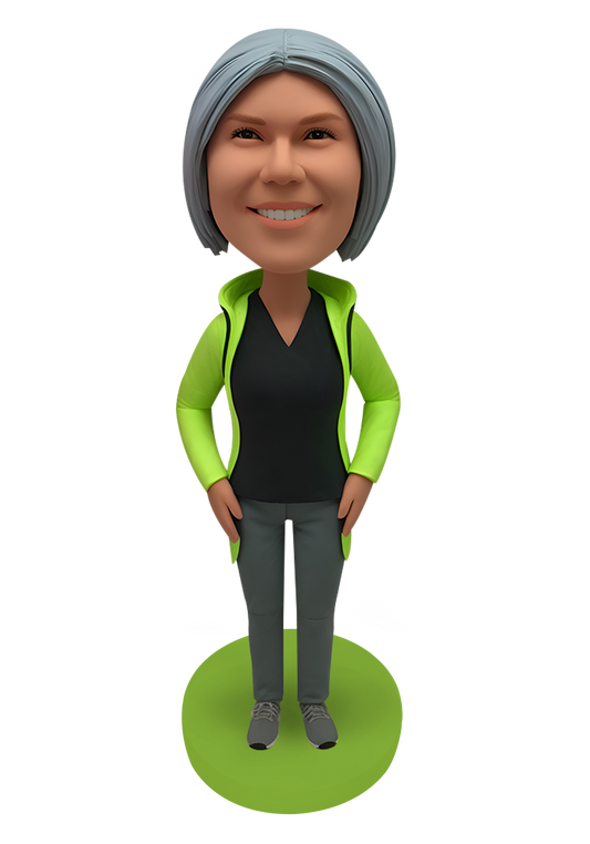 Hiking Girl Custom Bobblehead-9