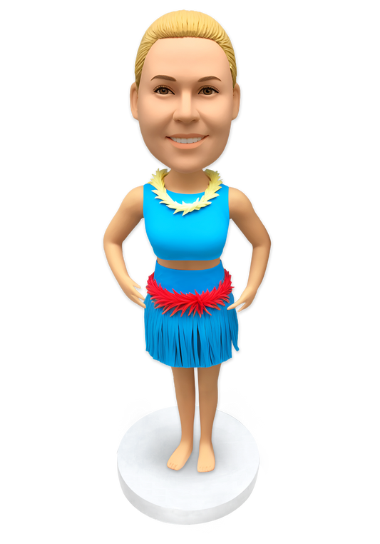 Hula Dancer Custom Bobblehead-1